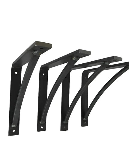 The Oak Hill Petite Shelf Support  5" Depth x 5" Wall Mount Length Finish Raw - Uncoated Metal | Industrial Farm Co