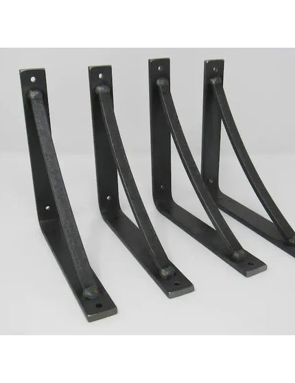 The Oak Hill Petite Shelf Support  5" Depth x 5" Wall Mount Length Finish Black Powder Coat | Industrial Farm Co