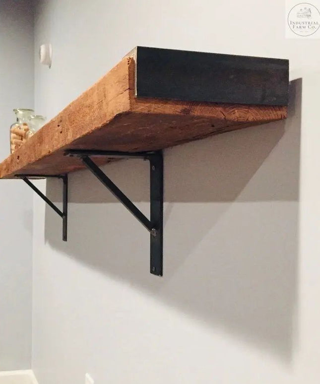 The Oneida Shelf Bracket Shelf Support 5" Depth x 5" Wall Mount Length Finish Copper Powder Coat | Industrial Farm Co