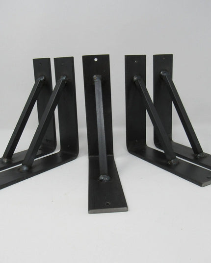 The Oneida Shelf Bracket Shelf Support 5" Depth x 5" Wall Mount Length Finish Gold Powder Coat | Industrial Farm Co