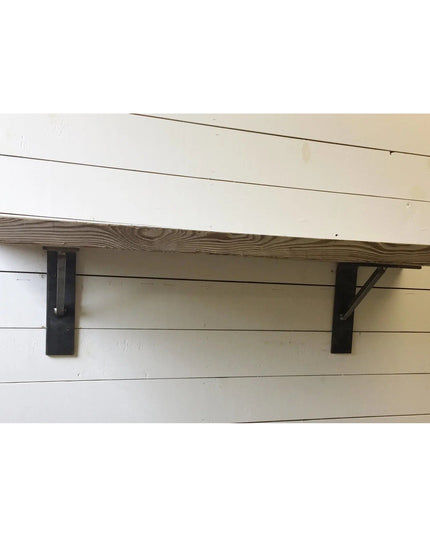 The Oneida Shelf Bracket Shelf Support 6" Depth x 6" Wall Mount Length Finish Raw - Uncoated Metal | Industrial Farm Co