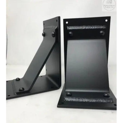 The Parish Style Bracket Support Brackets/Corbels 6" Depth x 6" Wall Mount Length Finish Silver Powder Coat | Industrial Farm Co