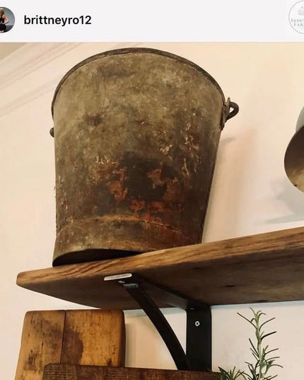 The Pops Bracket Supports Shelf Support 5" Depth x 5" Wall Mount Length Finish Black Powder Coat | Industrial Farm Co