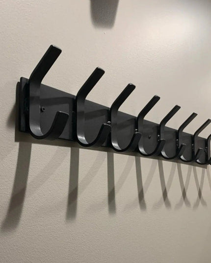 Riseform Wall Mounted Metal Coat Rack Coat Rack 14" Wall Mount Length Finish Clear Coat | Industrial Farm Co