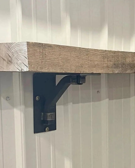 The Rosamond Shelf Supports Shelf Support 5" Depth x 5" Wall Mount Length Finish Silver Powder Coat | Industrial Farm Co