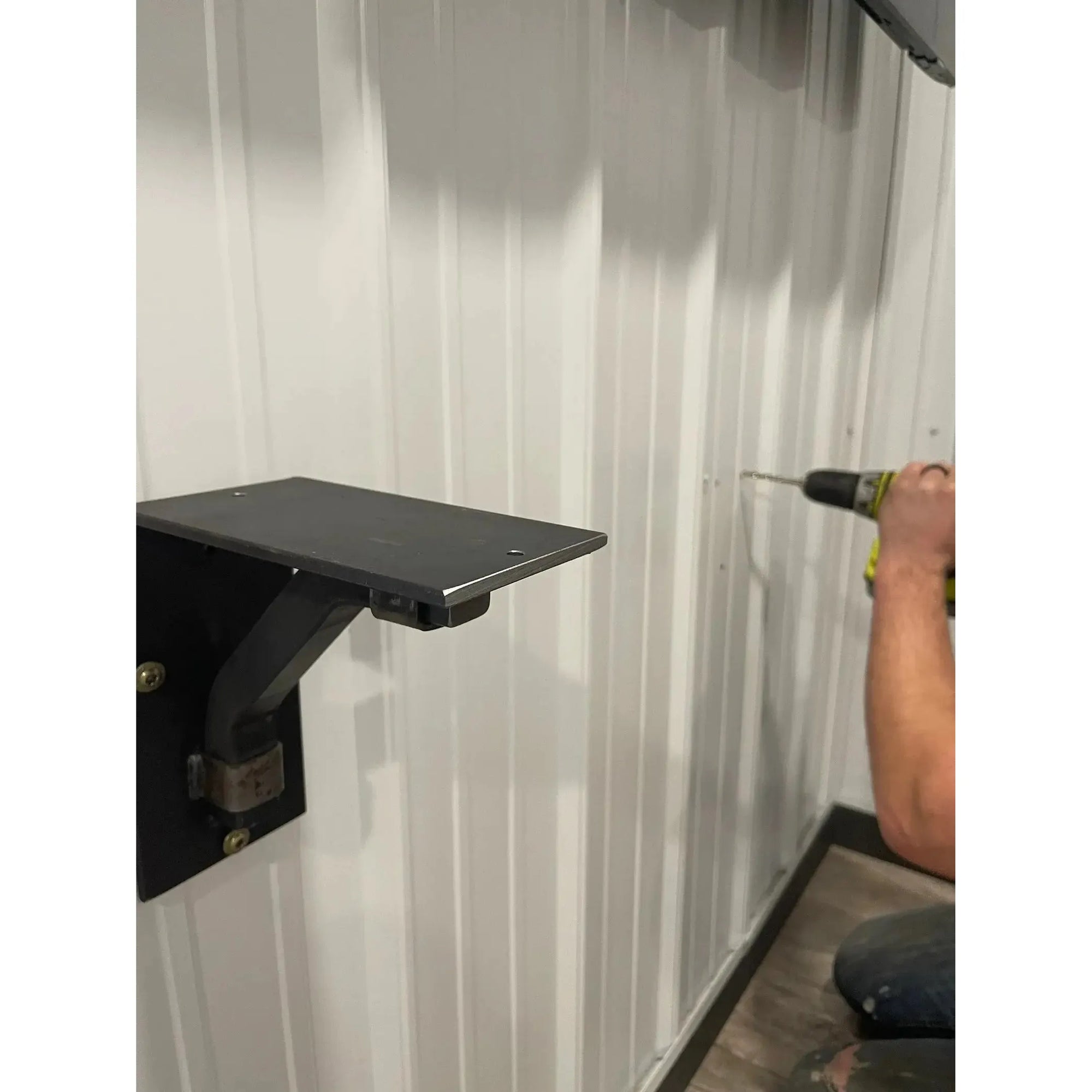 The Rosamond Shelf Supports Shelf Support 6" Depth x 6" Wall Mount Length Finish Black Powder Coat | Industrial Farm Co