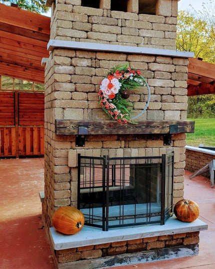 The Rustic Buffalo Support Bracket Brackets/Corbels 6" Depth x 6" Wall Mount Length Finish Copper Powder Coat | Industrial Farm Co