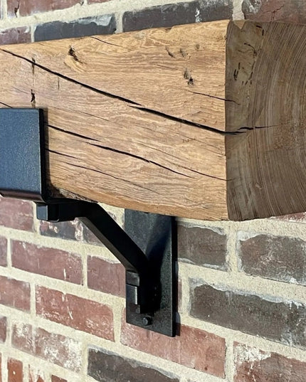 The Rustic Buffalo Support Bracket Brackets/Corbels 6.5" Depth x 6" Wall Mount Length.5 Finish Black Powder Coat | Industrial Farm Co
