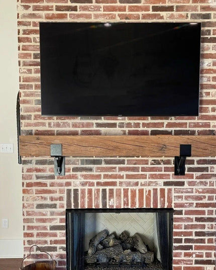 The Rustic Buffalo Support Bracket Brackets/Corbels 6.5" Depth x 6" Wall Mount Length.5 Finish Gold Powder Coat | Industrial Farm Co