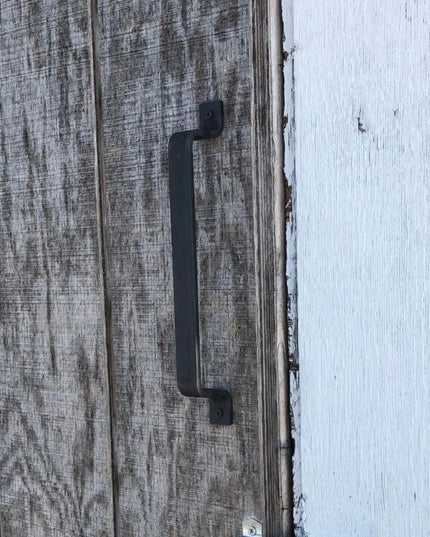 The Sagamore Hill Pull Door Handle/ Pull Black Powder Coat   | Industrial Farm Co