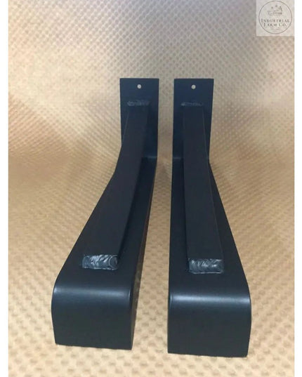 The Saratoga Shelf Support Bracket Brackets/Corbels 6" Depth x 6" Wall Mount Length Finish Black Powder Coat | Industrial Farm Co