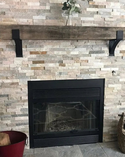 The Seneca Shelf Support Brackets/Corbels 5" Depth x 6" Wall Mount Length Finish Silver Powder Coat | Industrial Farm Co