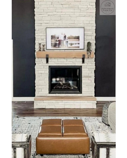 The Seneca Shelf Support Brackets/Corbels 5" Depth x 6" Wall Mount Length Finish Copper Powder Coat | Industrial Farm Co