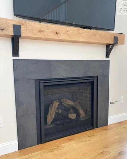 The Seneca Shelf Support Brackets/Corbels 6" Depth x 8" Wall Mount Length Finish Gold Powder Coat | Industrial Farm Co