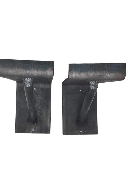 The Shaver Open Shelving Support Home & Garden 3"  Depth Finish Black Powder Coat | Industrial Farm Co