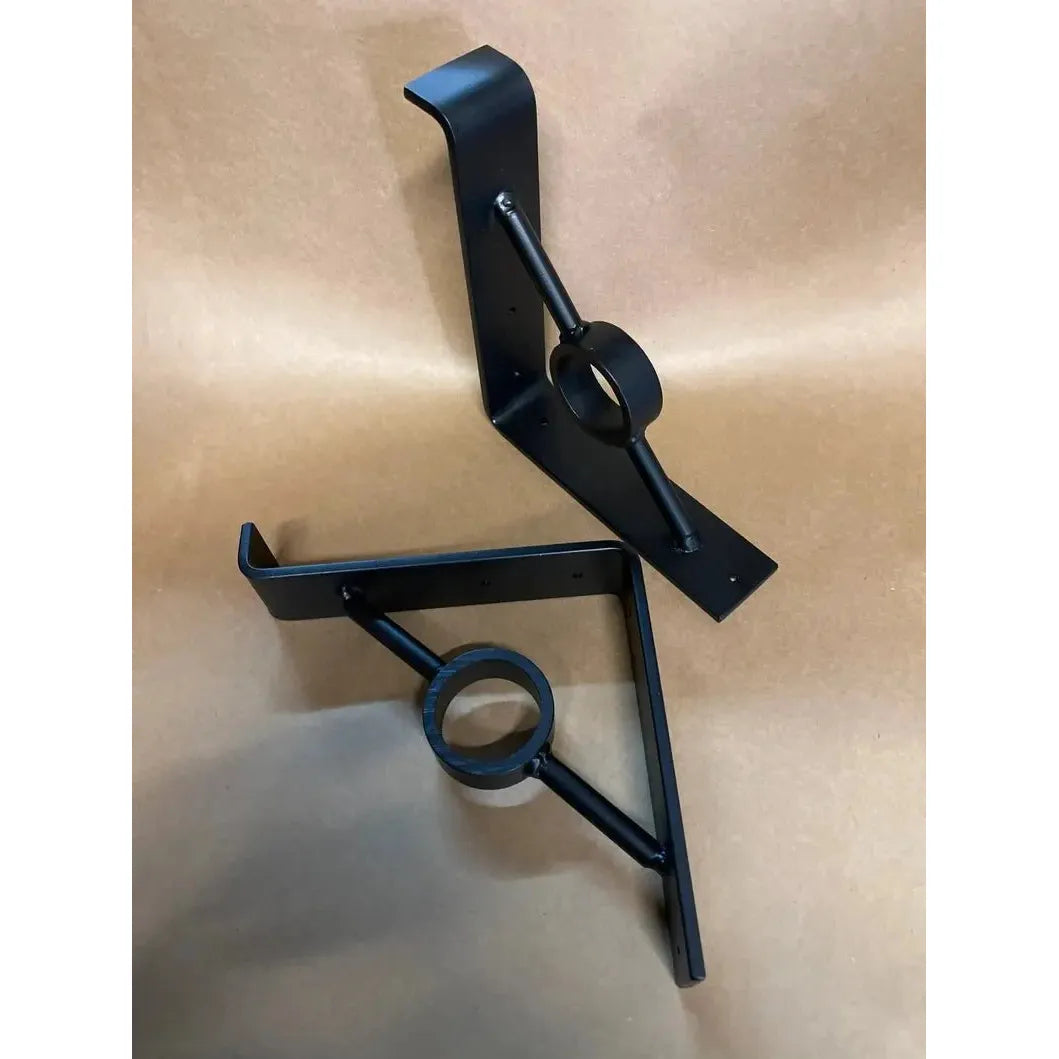 The Simon Decorative Support Bracket Brackets/Corbels 6" Depth x 6" Wall Mount Length Finish Raw - Uncoated Metal | Industrial Farm Co