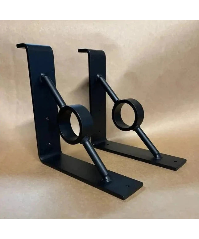 The Simon Decorative Support Bracket Brackets/Corbels 6" Depth x 6" Wall Mount Length Finish Silver Powder Coat | Industrial Farm Co