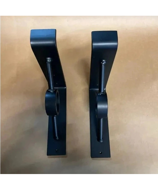 The Simon Decorative Support Bracket Brackets/Corbels 7" Depth x 7" Wall Mount Length Finish Black Powder Coat | Industrial Farm Co