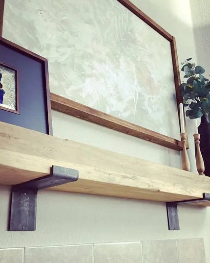 The Skaneateles Z Style Shelf Bracket Shelf Support 3"  Depth Finish Black Powder Coat | Industrial Farm Co