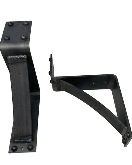 The Spafford Mantel Support Brackets/Corbels 6" Depth x 8" Wall Mount Length Finish Raw - Uncoated Metal | Industrial Farm Co