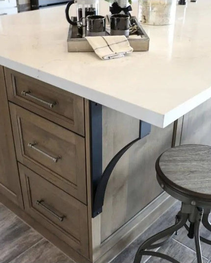 The Syracuse Countertop Supports Brackets/Corbels 8" Depth x 24" Wall Mount Length Finish Copper Powder Coat | Industrial Farm Co