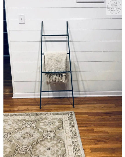 The Tapered Michael Farmhouse Ladder Decorative Ladder 6 ft Tall Finish Copper Powder Coat | Industrial Farm Co