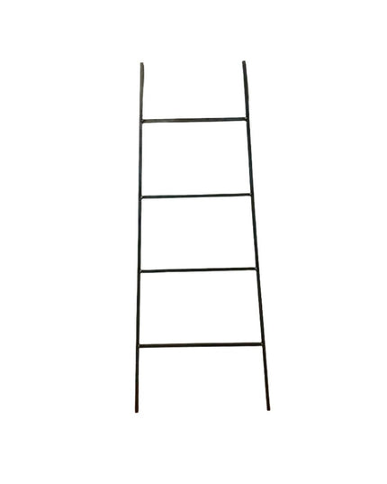 The Tapered Michael Farmhouse Ladder Decorative Ladder 6 ft Tall Finish Silver Powder Coat | Industrial Farm Co