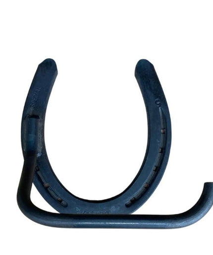 The Tierney Horseshoe Toilet Paper Holder  Open to Left Finish Black Powder Coat | Industrial Farm Co