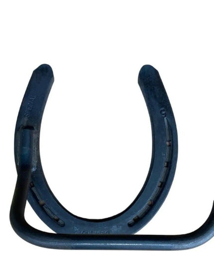 The Tierney Horseshoe Toilet Paper Holder  Open to Left Finish Black Powder Coat | Industrial Farm Co