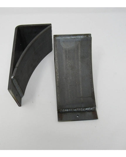 The Tipp Hill Mantel Support Brackets/Corbels 3" Depth x 10" Wall Mount Length Finish Black Powder Coat | Industrial Farm Co