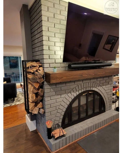 Hand-Forged Log Holder: Crafted for Cozy Nights | Industrial Farm Co