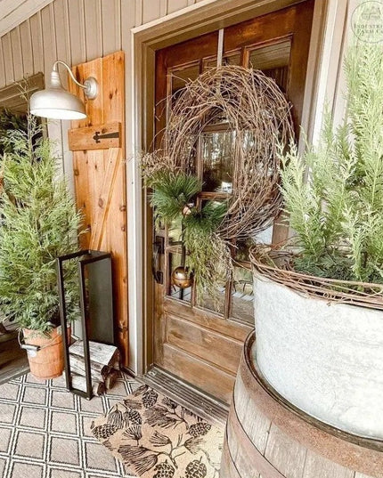 Rustic Wood Holder: Elevate Your Fireplace Décor | Industrial Farm Co