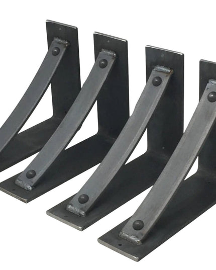 The Troy Shelf Support Shelf Support 5" Depth x 5" Wall Mount Length Finish Gold Powder Coat | Industrial Farm Co