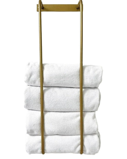 The Tyler Bathroom Towel Rack Towel Holder 12" Wall Mount Length Finish Silver Powder Coat | Industrial Farm Co