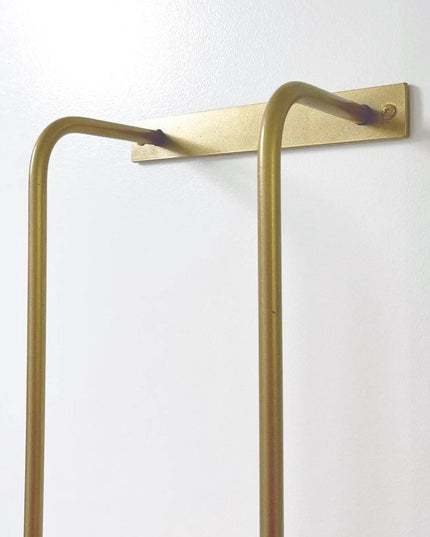 The Tyler Bathroom Towel Rack Towel Holder 24" Wall Mount Length Finish Black Powder Coat | Industrial Farm Co