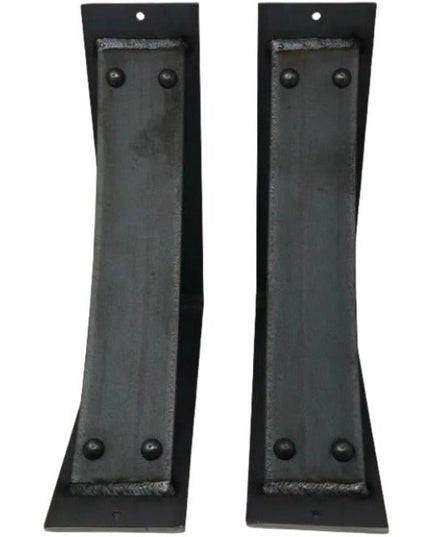 The Utica Support - Sold Individually Brackets/Corbels 6" Depth x 6" Wall Mount Length Finish Black Powder Coat | Industrial Farm Co