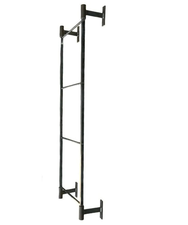 The Wall Mounted Ossit Ladder  3 Feet - 18" Wide Finish Gold Powder Coat | Industrial Farm Co
