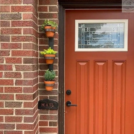 The Watertown Wall Mount Vertical Planter Plant Holder 20" Style 4" Pots | Industrial Farm Co