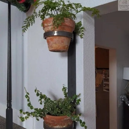The Watertown Wall Mount Vertical Planter Plant Holder 20" Style 4" Pots | Industrial Farm Co