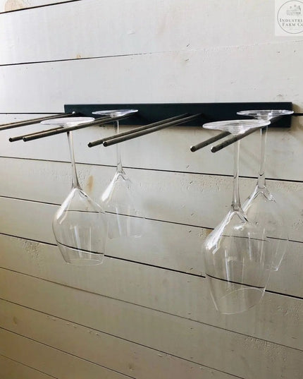 The White Plains Wine Glass Rack Wine Glass Rack Copper Powder Coat   | Industrial Farm Co