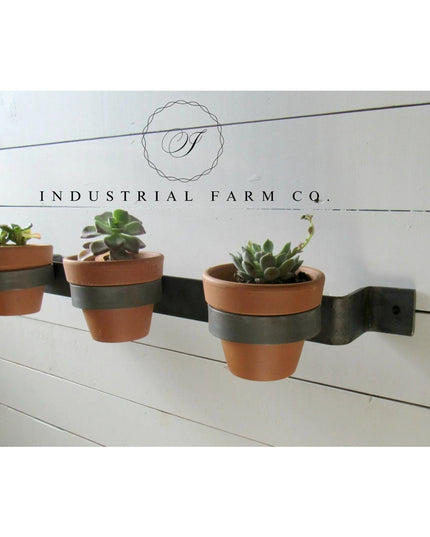 The Yonkers Horizontal Planter Plant Holder 24" Style 4" Pots | Industrial Farm Co