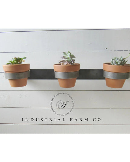 The Yonkers Horizontal Planter Plant Holder 24" Style 4" Pots | Industrial Farm Co