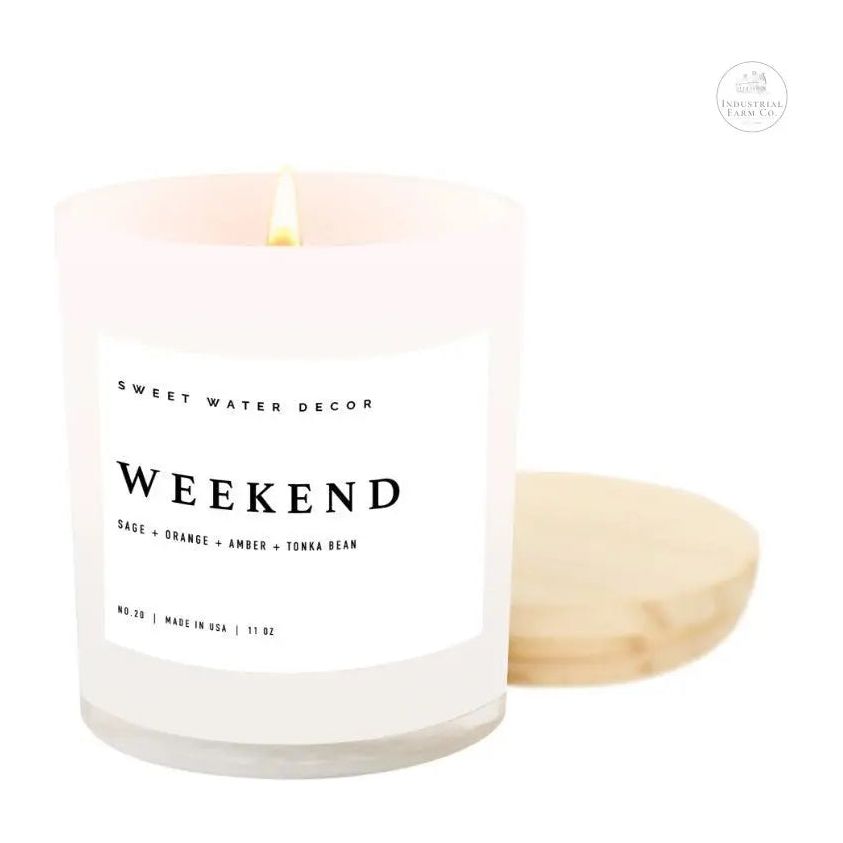 Weekend Soy Candle Amber Jar  Default Title   | Industrial Farm Co