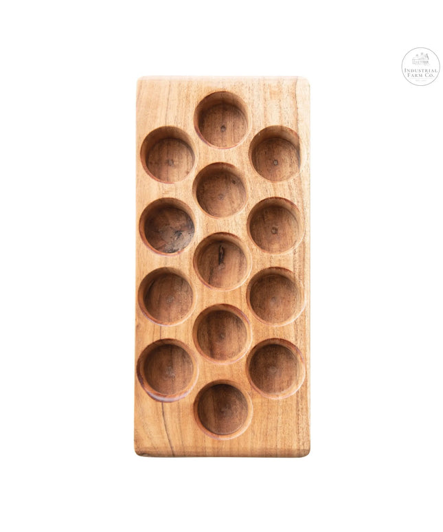 Acacia Wood Egg Tray     | Industrial Farm Co